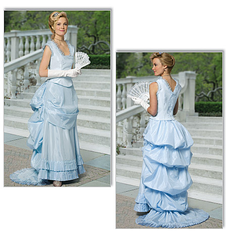 1870 evening dress historical roleplaying costume