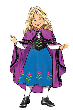anna frozen child costume