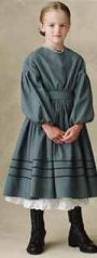 civil war dress girl historical roleplaying costume