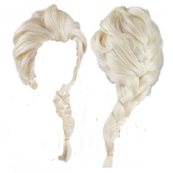elsa frozen children adult halloween roleplaying wig