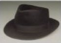 Fedora Gangster Hat 1930s roleplaying historical costume