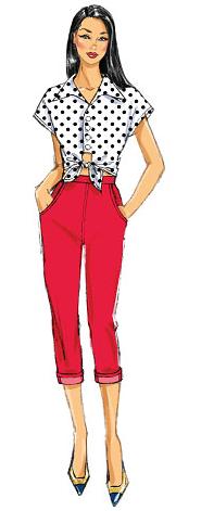 girl next door 1960 pants top roleplaying costume