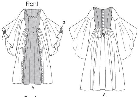 girls renaissance princess gown historical costume