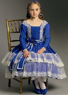 girls dress 1862 hoop historical costume