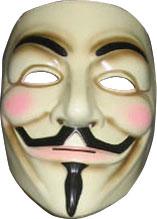 guy fawkes v for vendetta mask roleplaying costume
