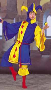 mens medieval jester historial roleplaying fantasy costume