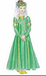 girl child medieval princess roleplaying fantasy costume halloween