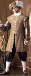 mens renaissance courtier historical roleplaying reproduction costume