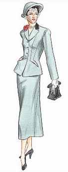 miss 1952 suit historical roleplaying costume