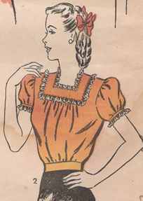 miss blouse 1942 historical roleplaying costume