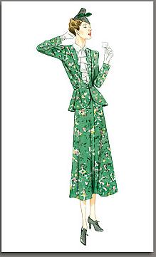 misses 1938 jacket dress historical roleplaying costume
