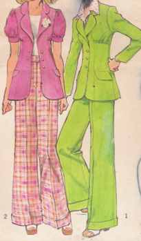 miss pants suit 1972 historical roleplaying costume