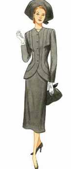miss 1947 lady suit historical reproduction roleplaying costume