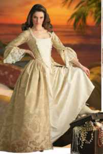 miss swan pirates of the caribbean georgian gown historical roleplaying costume