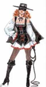 miss zorro swashbuckler fantasy costume