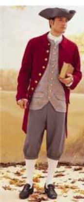 mens paul revere revolutionary war colonial suit historical roleplaying patriot costume