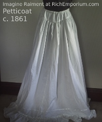 Petticoat Civil war era Historical underwear