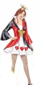 queen of hearts roleplaying fantasy costume clothing