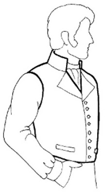 mens waistcoat 1812