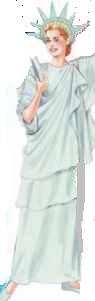 statue of liberty patriotic roleplaying fantasy costume