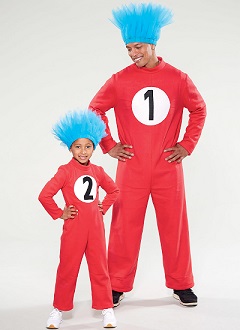 thing 1 and thing 2 dr. suess
              character roleplaying halloween childrens costume