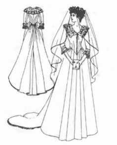 wedding gown 1885 historical roleplaying costume