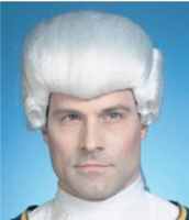 wig colonial man roleplaying fantasy costume accessory