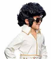 wig little elvis childrens kids roleplaying fantasy costume wig