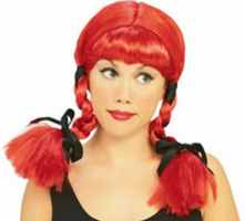 wig pippi longstocking roleplaying fantasy halloween costume